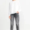 Ausgestellte Plissee-Bluse