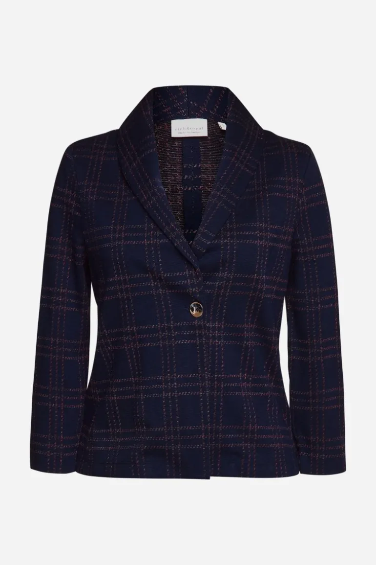 Blazer Mit Karomuster