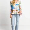 Bluse Mit Floralem Print