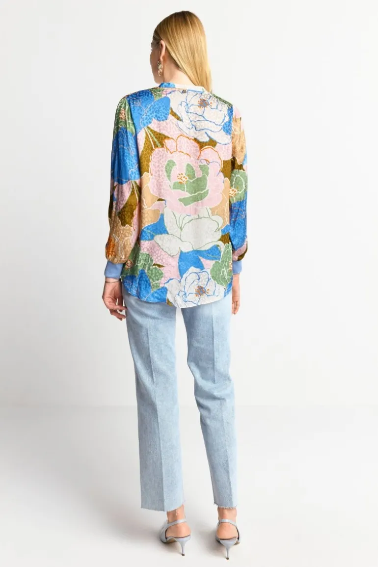 Bluse Mit Floralem Print