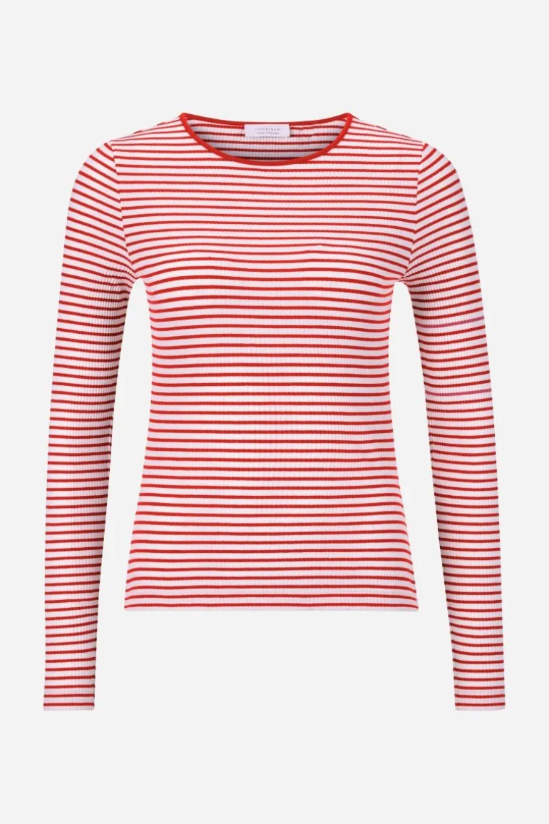 Bodycon-Longsleeve Mit Streifen