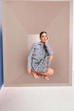 Bouclé-Jacke