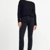 Denim In Satin-Stretch
