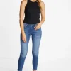 Denim In Satin-Stretch