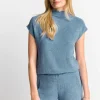 Figurbetontes Top In Crinkle-Optik