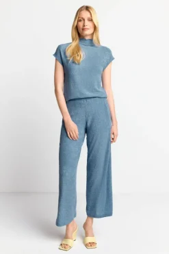 Figurbetontes Top In Crinkle-Optik