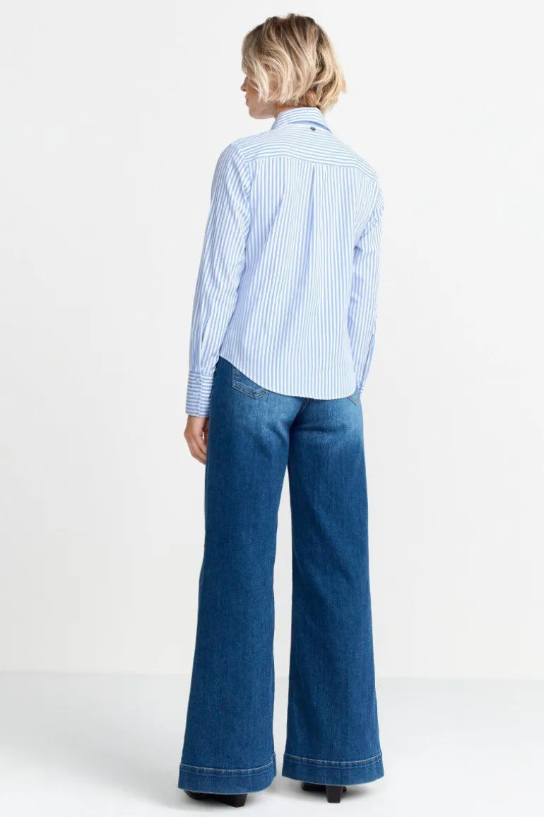 Gestreifte Hemdbluse