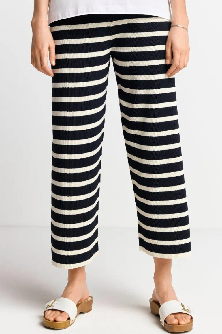 Gestreifte Strick-Culotte