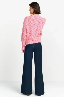 Grobstrickpullover In French Pink