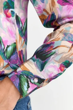 Hemdkragenbluse Mit Blumenprint
