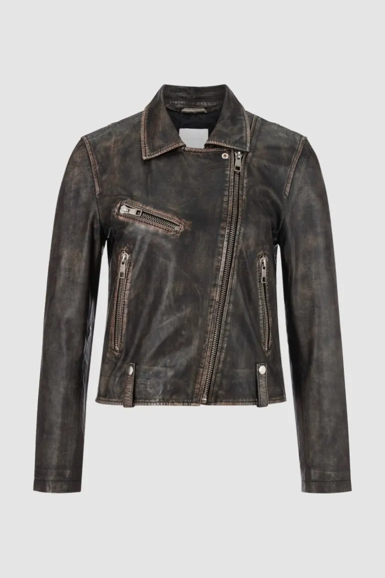 Lederjacke