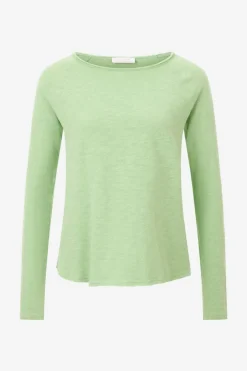 Longsleeve Aus Baumwolle Mit Offenen Kanten