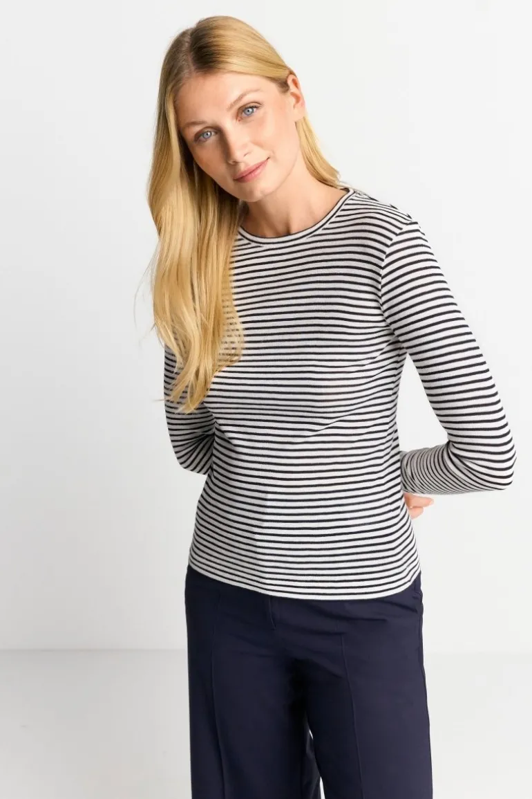 Longsleeve Mit Metallfäden
