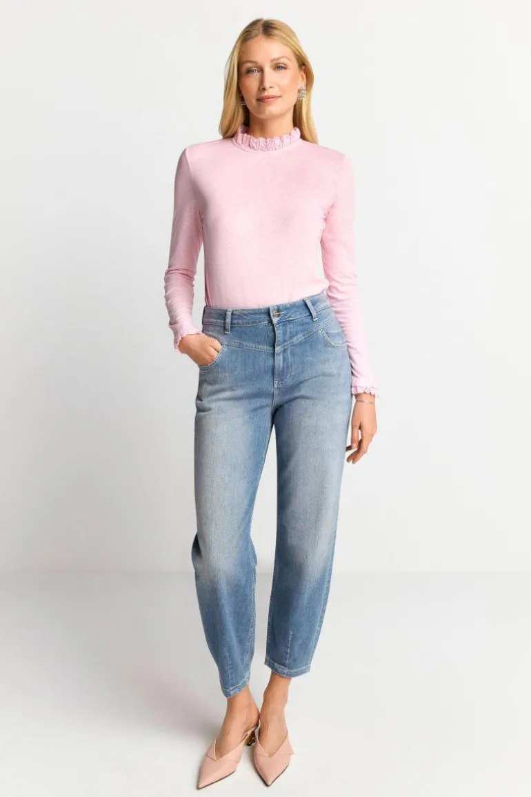 Longsleeve Mit Frill-Kragen
