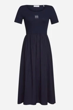 Midikleid Mit Logostickerei