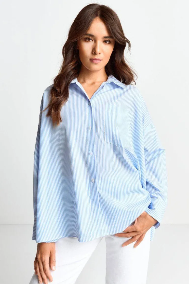 Oversized Hemdbluse