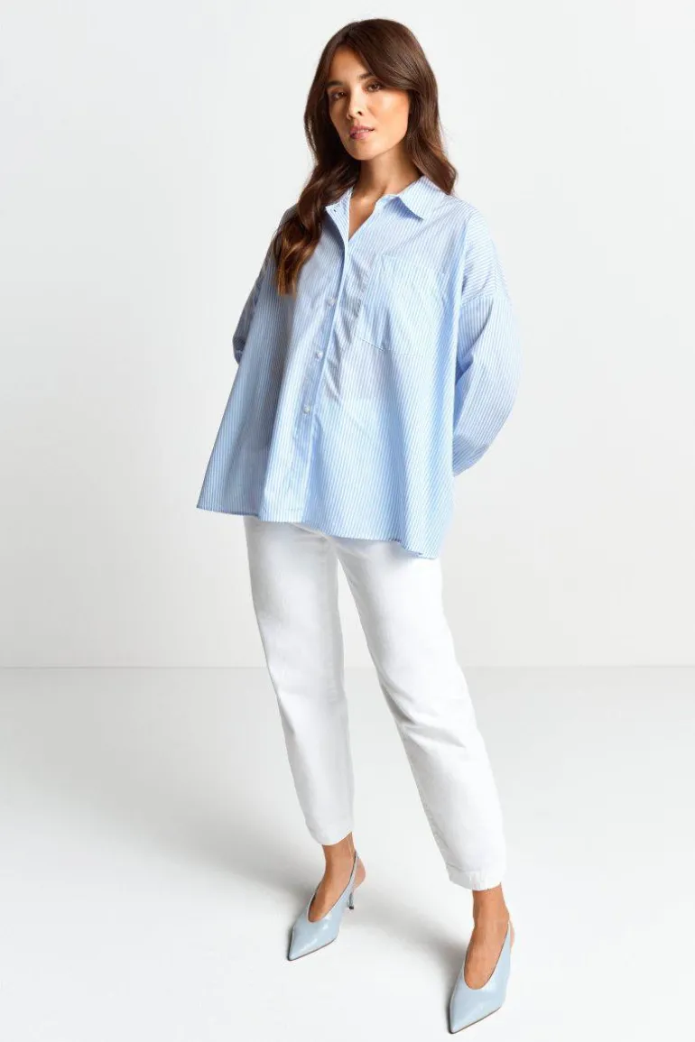 Oversized Hemdbluse
