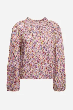 Pullover Aus Melangestrick