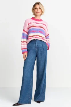 Pullover In Colour-Blocking-Optik