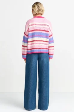 Pullover In Colour-Blocking-Optik