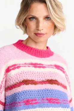 Pullover In Colour-Blocking-Optik