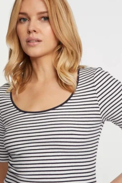 Rib-Shirt Aus Baumwolle