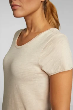 Slub-T-Shirt Aus Baumwolle