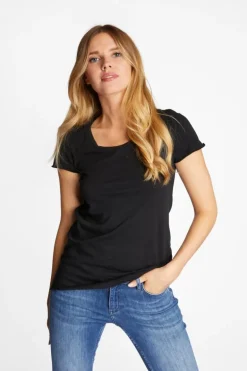 Slub-T-Shirt Aus Baumwolle