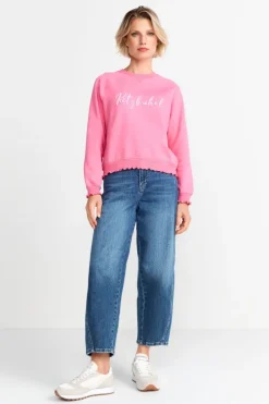 Statement-Sweater Mit Raglanärmeln