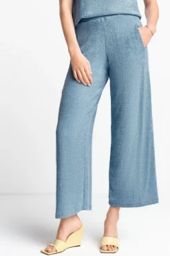 Stoffhose In Crinkle-Optik