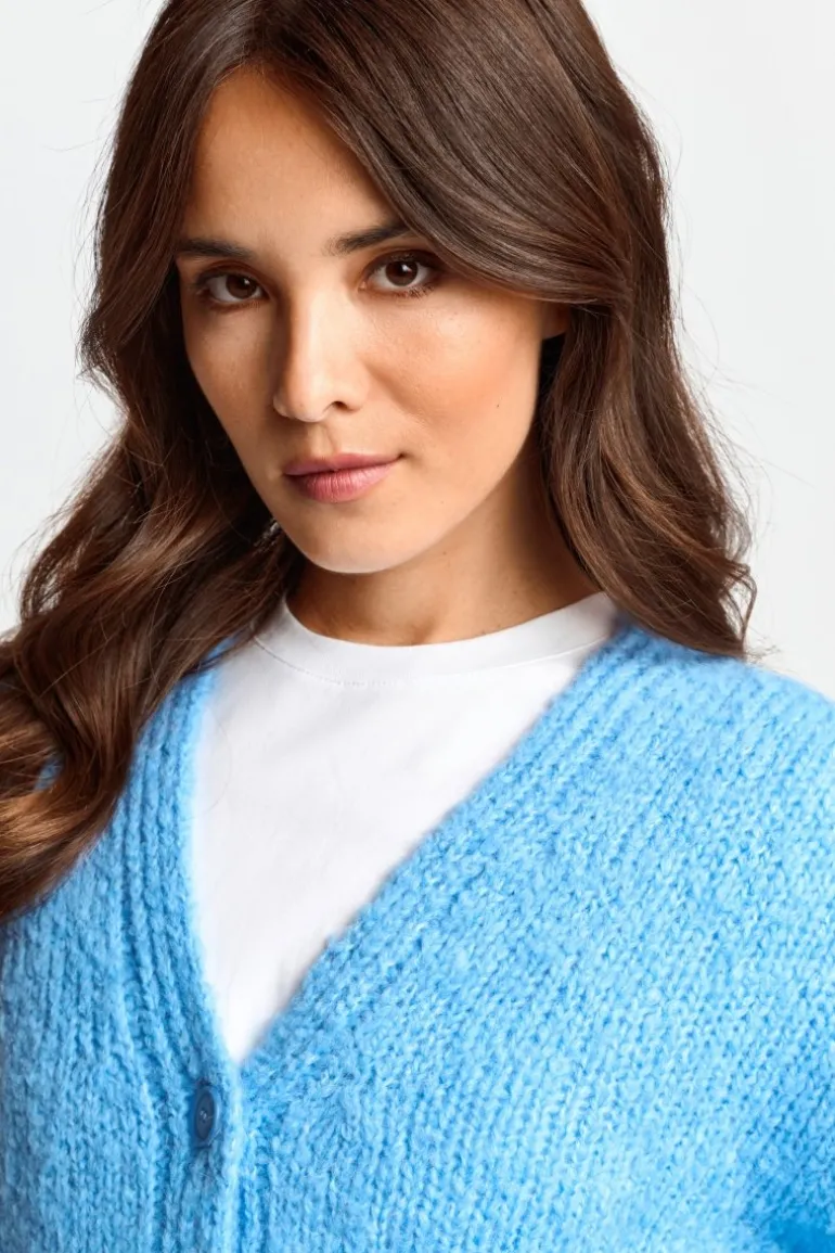 Strickcardigan Mit Knopfleiste