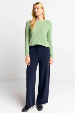 Strickpullover Aus Weichem Materialmix