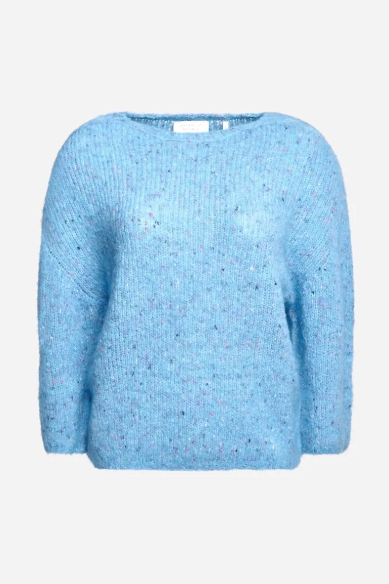 Strickpullover Mit überschnittenen Schultern