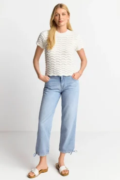Strick-Shirt Mit Paillettendetails