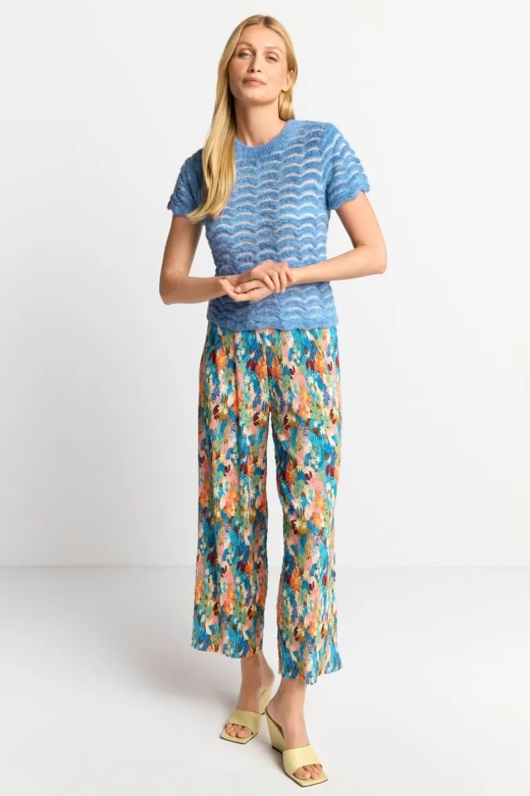 Strick-Shirt Mit Paillettendetails