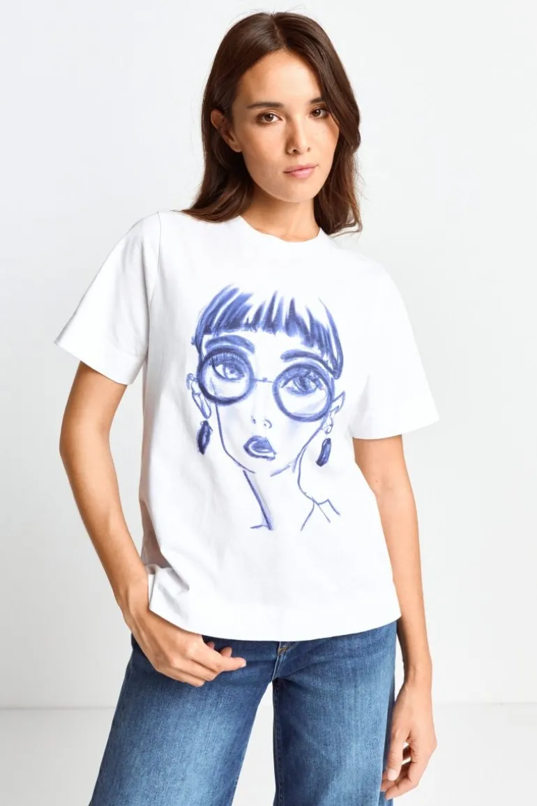 T-Shirt Mit Fashion-Print