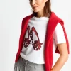 T-Shirt Mit Strassdetails