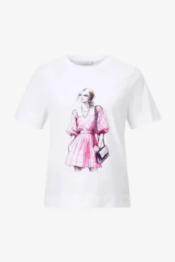 T-Shirt Mit Strassverzierung