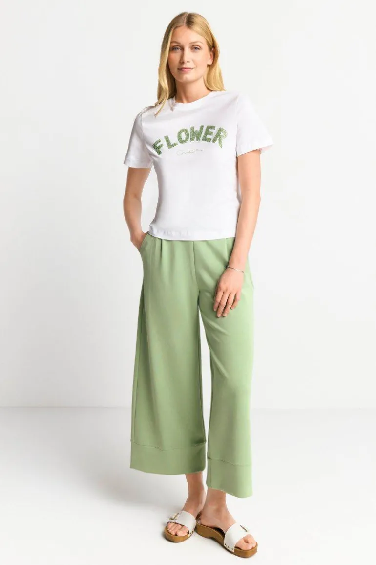 T-Shirt Mit Strassverzierung