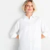 Weiße Oversize-Bluse