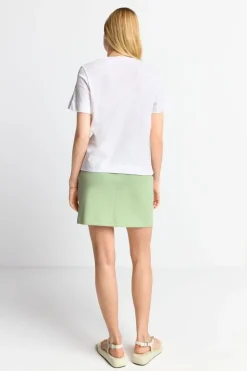 Weißes T-Shirt Mit Print