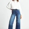 Wide Leg Denim Mit Hoher Taille
