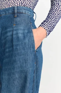 Wide Leg Denim Mit Hoher Taille